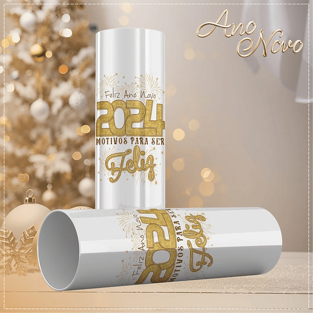 15 Artes para Copo Long Drink Ano Novo Arquivo em CorelDraw  8