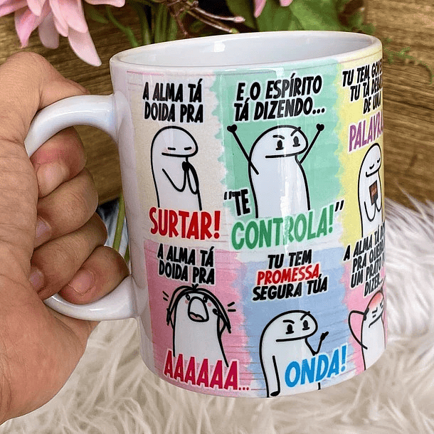 Arte Caneca A Alma Tá Doida pra Surta, A Alma ta doira pra AAAA... Arquivo Png 2