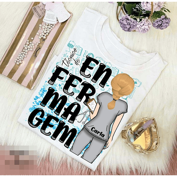 16 Artes para Caneca e Camisa Enfermagem Arquivo Editável 3