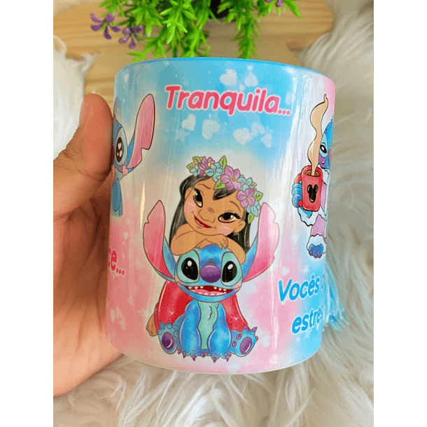 Artes Caneca Eu sou uma pessoa calma, doce vocês que me estressam Stitch Arquivo em Jpg 4