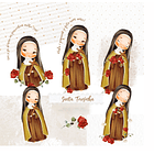 Kit Digital Santinhos Aquarelados V2 em Png  9