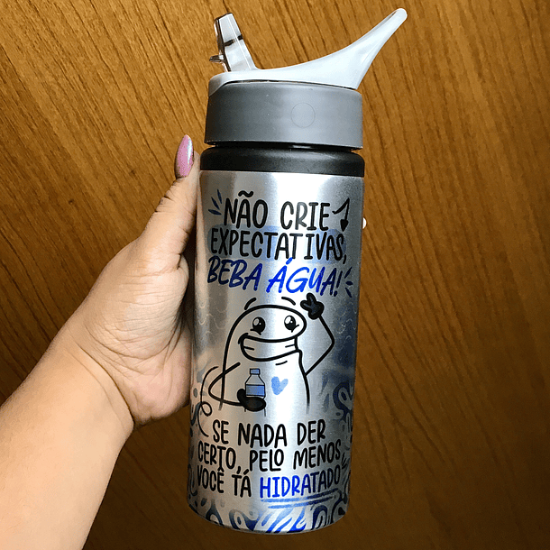 Arte Estamapa Não Crie Expectativas Beba Água Se Nada Der Certo Pelo Menos Você tá Hidratado Arquivo Png