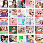 Pack Canva Dentista Odonto Templates Editáveis 230 Artes + Bônus 2