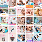 Pack Canva Dentista Odonto Templates Editáveis 230 Artes + Bônus 5