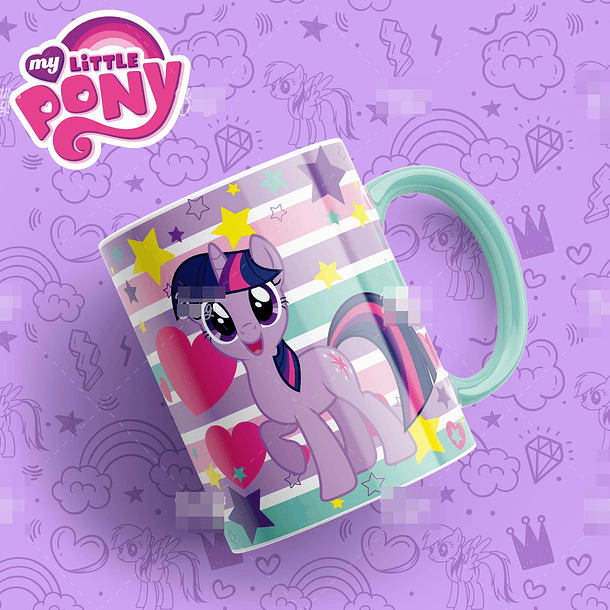 13 Artes Caneca My Little Pony Editável em Photoshop 6