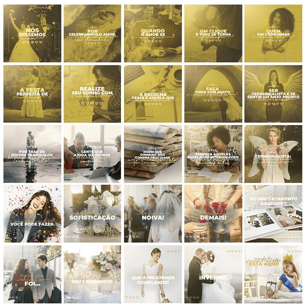 130 Artes para Cerimonial Casamentos Mídias Sociais Editáveis Photoshop + Png 2