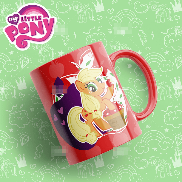13 Artes Caneca My Little Pony Editável em Photoshop 7