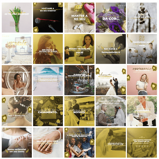 130 Artes para Cerimonial Casamentos Mídias Sociais Editáveis Photoshop + Png 3