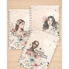 Arquivo Capas para Agenda e Bloquinho Mulheres em Jpg 3