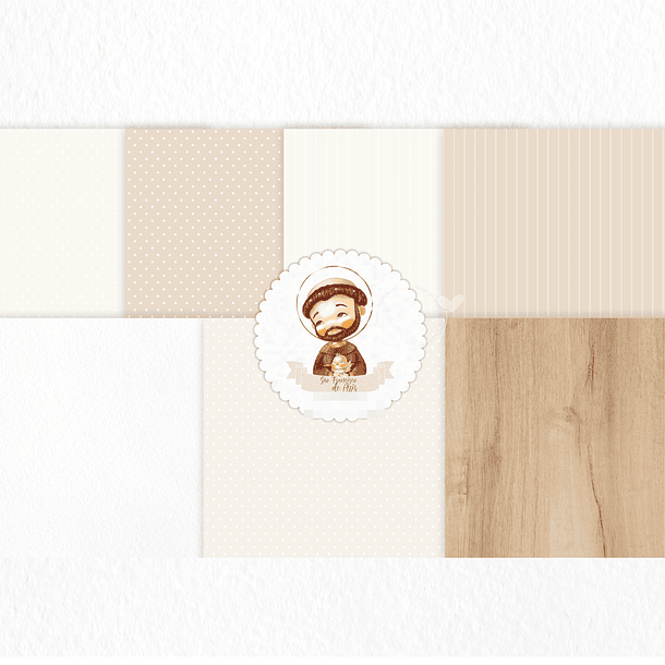 Kit Digital Santinhos Aquarelados V2 em Png  18