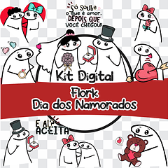 Kit Digital Flork Bento Memes Dia dos Namorados Lt12 Arquivos Png e Jpg 