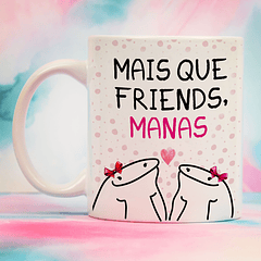 Arte Caneca Mais Que Friends, Manas Arquivo Png