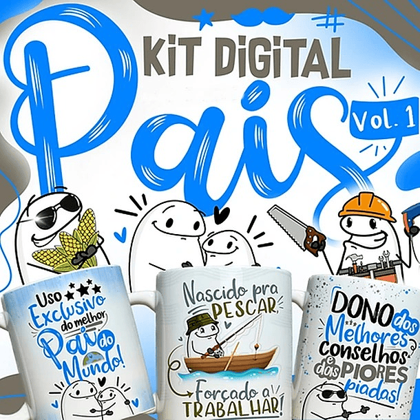 23 Artes Caneca Dia dos Pais Flork e Outros Png 1