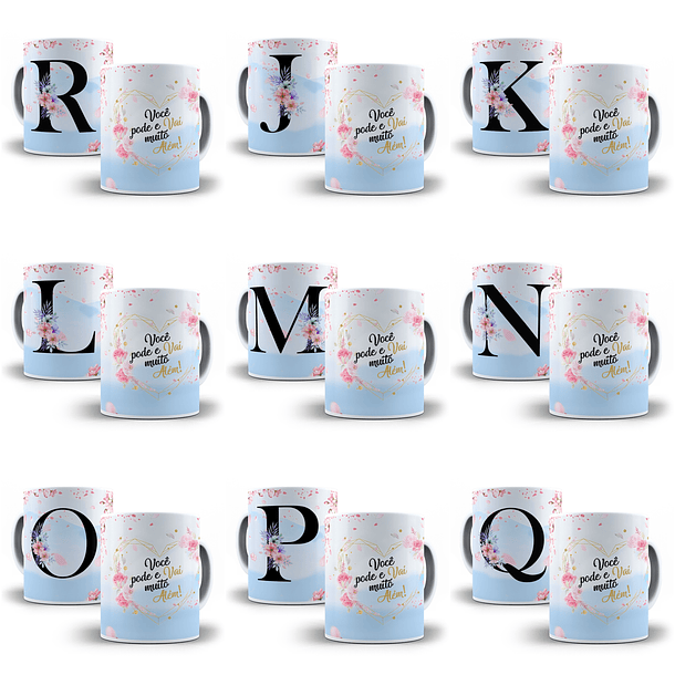 26 Arte para Caneca Alfabeto Cerejeira azul em CorelDraw + Jpg   1