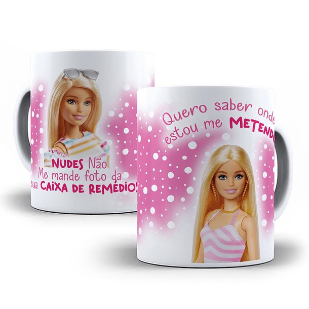 12 Artes para Caneca Barbie Frases em Corel Draw  2