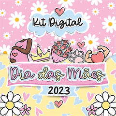 Kit Digital Dia das Mães em Png