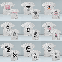 25 Artes para Sublimação Tal Pai Tal Filho Editável em Corel Draw