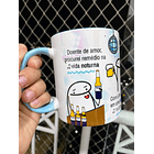 Arte Caneca Boate Azul Doente de amor procurei remédio na vida noturna Arquivo em Jpg 2