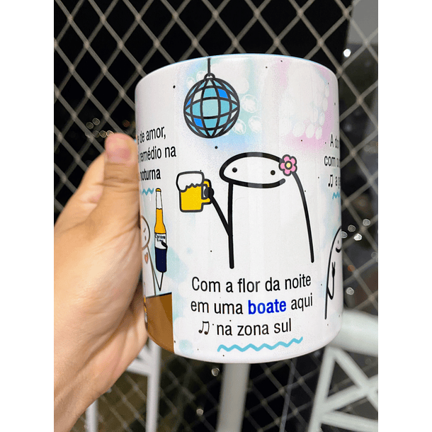 Arte Caneca Boate Azul Doente de amor procurei remédio na vida noturna Arquivo em Jpg 3