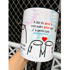 Arte Caneca Boate Azul Doente de amor procurei remédio na vida noturna Arquivo em Jpg 4