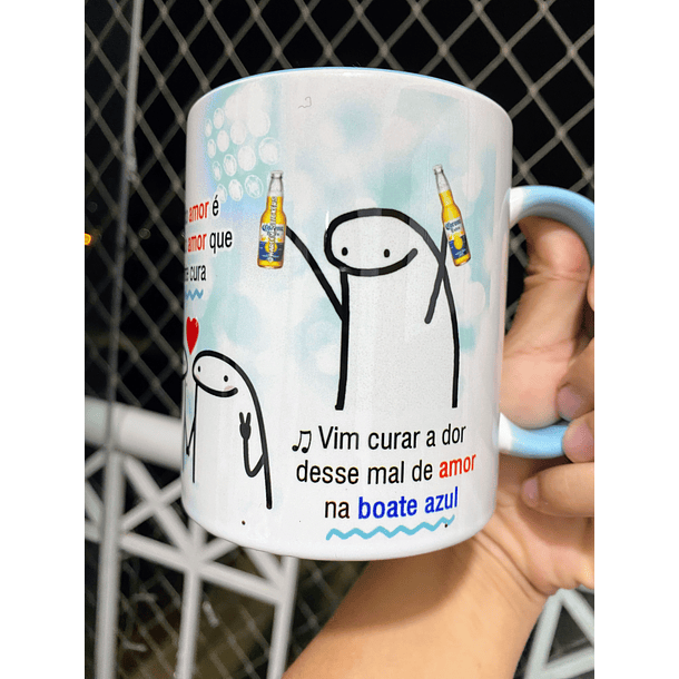 Arte Caneca Boate Azul Doente de amor procurei remédio na vida noturna Arquivo em Jpg 5