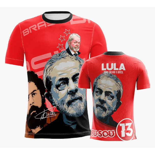 10 Artes Vetor Camisa Lula Eleições Política Sublimação Arquivos Corel Draw 9