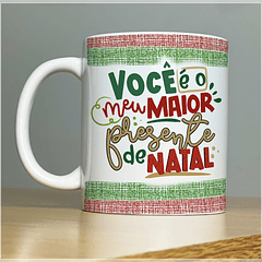 Arte Caneca Você É o Meu Maior Presente de Natal  Arquivo Png