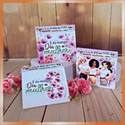 Arquivo para Cartonagem Bloquinhos Planner Diário Dia das Mulheres em Pdf    1