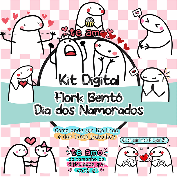 Pacote Sublimação Flork Bento Memes Dia dos Namorados Arquivos 1