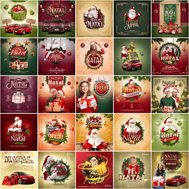 200 Artes Mídias Sociais Natal Editáveis Photoshop 1