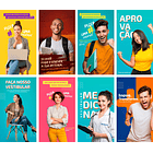 20 Artes Mídias Sociais Faculdade Educação Editáveis Photoshop + Png 2