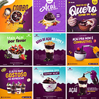 42 Artes Mídias Sociais Açaí Editáveis Photoshop 3