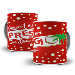 Arte Caneca A Vida É Um Prestígio Que Deus Nos Deu! Arquivo Png