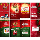 Pack Canva Natal Feed e Storie Templates Editáveis 25 Artes + Bônus 2