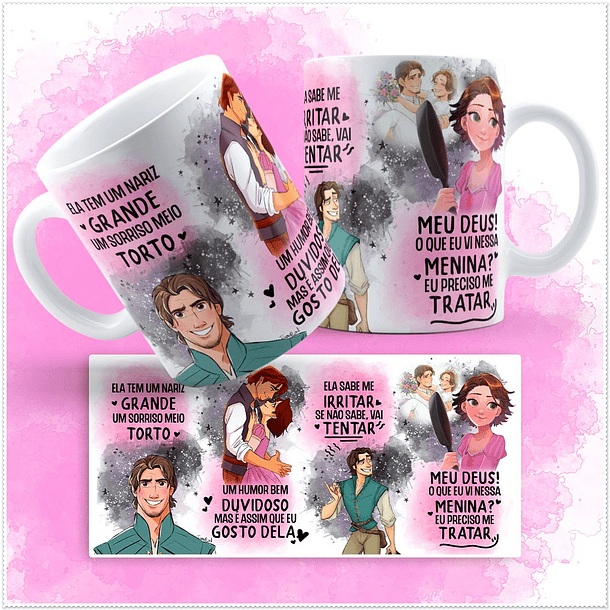 2 Artes para Caneca Musica Sorriso Torto Ele e Ela  Frases Arquivos Png 2