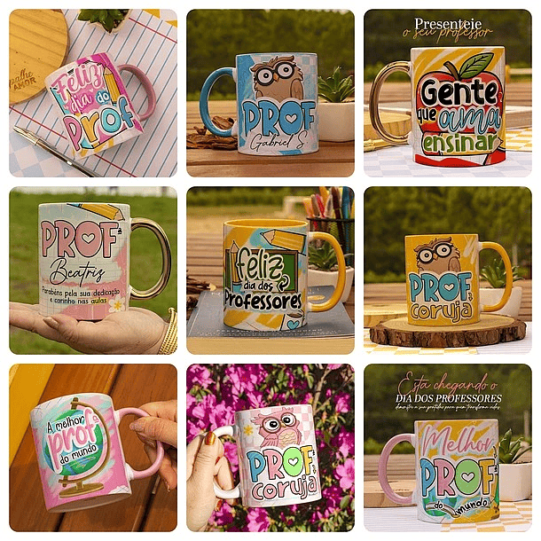 40 Artes para Caneca Dia do Professor 1.0 Arquivos Dia dos Professores Png 8