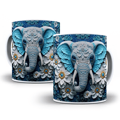 13 Artes para Caneca Animais 3D em Jpg