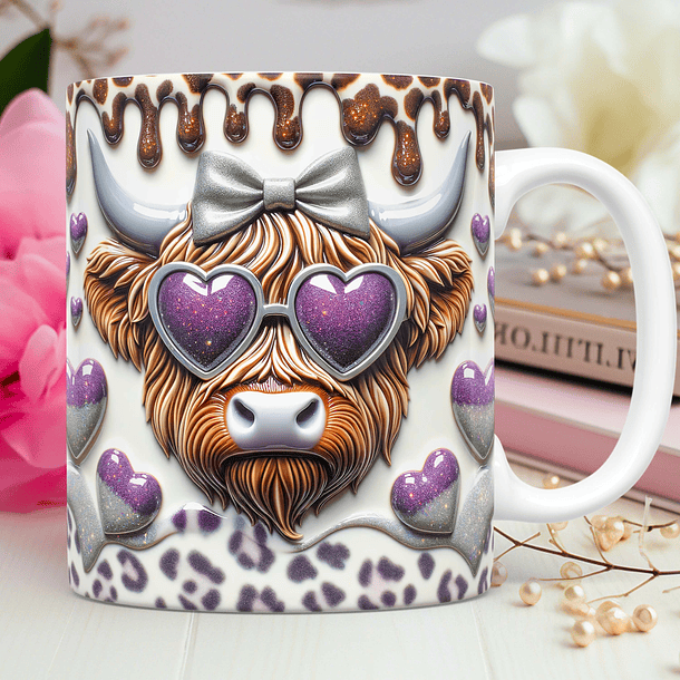 40 Artes para Caneca Dia dos Namorados 3D Vaquinha Love Arquivos Png 5