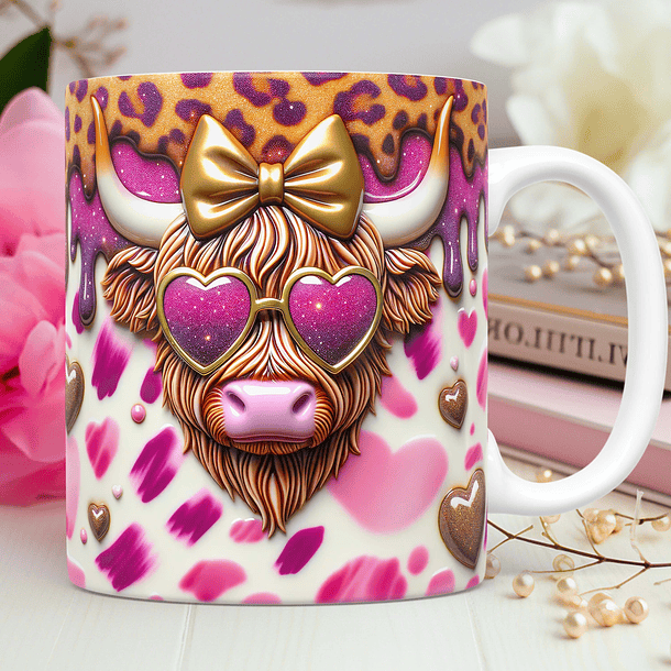 40 Artes para Caneca Dia dos Namorados 3D Vaquinha Love Arquivos Png 6