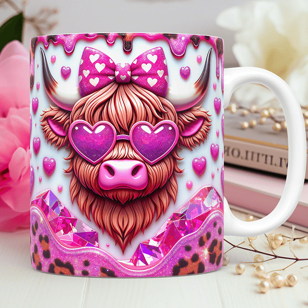 40 Artes para Caneca Dia dos Namorados 3D Vaquinha Love Arquivos Png 9