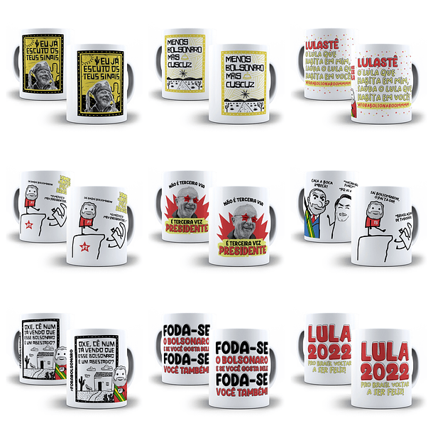 25 Artes Caneca Lula Eleições Política Sublimação Arquivos Jpg 1