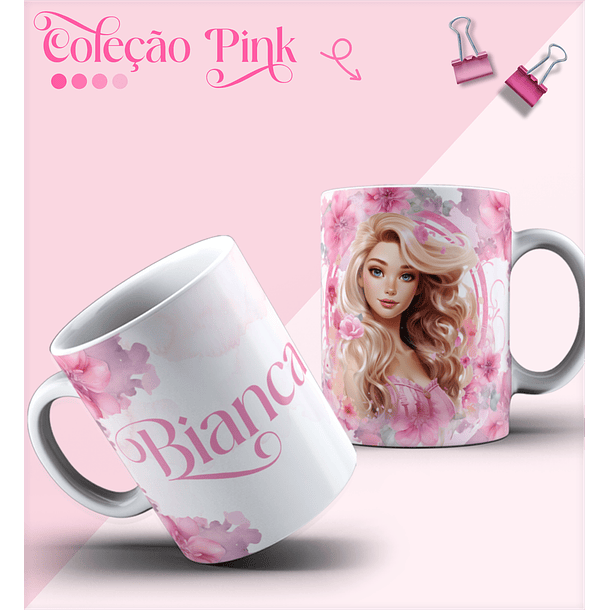 15 Artes para Caneca Barbie em Corel Draw 5