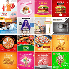 30 Artes Mídias Sociais Diversos Editáveis Corel Draw 2