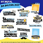 Kit Digital Dia dos Pais Mascotes Arquivos Png 3