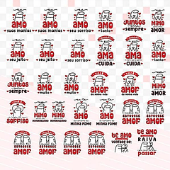 Pacote Sublimação Flork Bento Memes Dia dos Namorados Completo