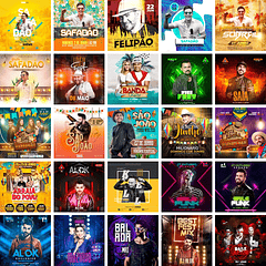 150 Artes Mídias Sociais Templates Editáveis Photoshop