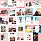 Pack Canva Feed Post Instagram 2.0 Templates Editáveis 100 Artes + Bônus 2