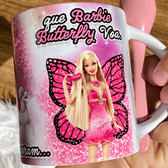 Artes para Caneca Barbie Tentaram Me Derrubar Arquivos Png 