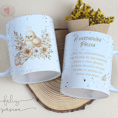 Arte Caneca  A Verdadeira Páscoa Por Ti, Ressuscitado, Os Filhos de Luz Nascem Para Vida Eterna e Abre-se Para Os Que Creêm... Arquivo Png