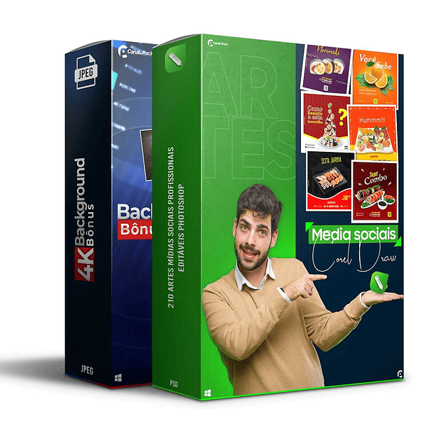 210 Artes Mídias Sociais Templates Editáveis Corel Draw 8